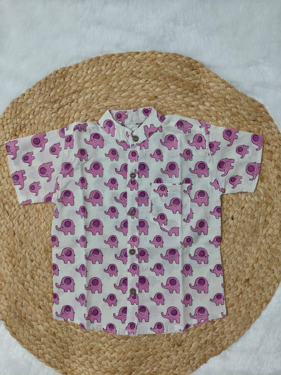 White & Pink Elephant